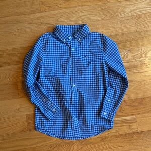 Vineyard Vines Blue Gingham boys shirt